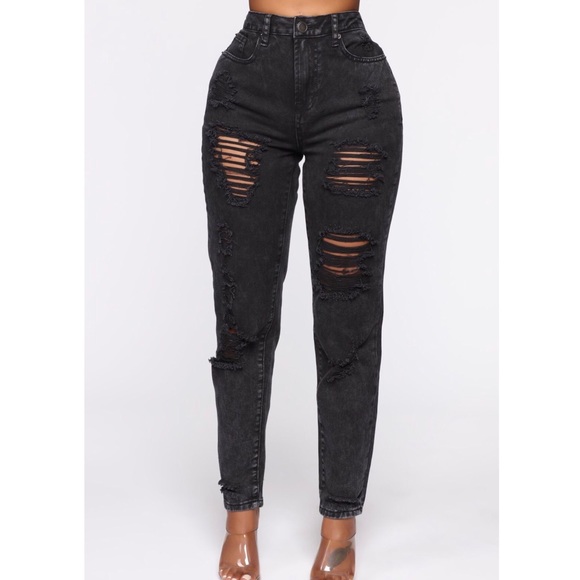 Fashion Nova Denim - Fashion Nova Lola Destructed Jeans 16 Plus NWT